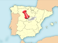 Madrid auf der Landkarte